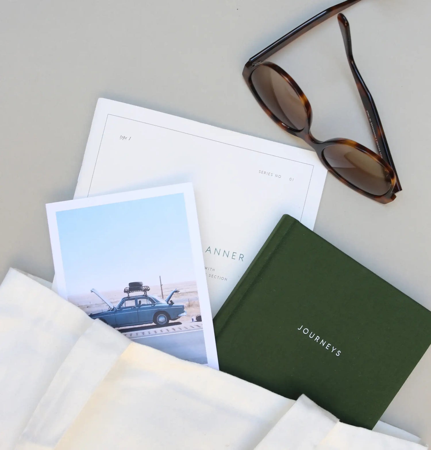 rejsedagbog, rejsetilbehør, solbriller