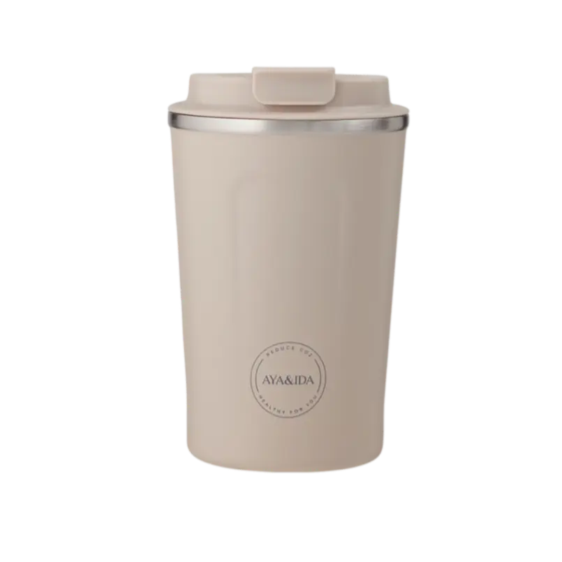 Aya og Ida cup to go cream beige 380 ml