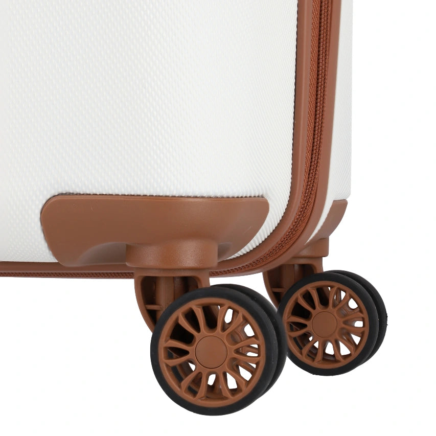 travelite Bali hvid kuffert, hjul