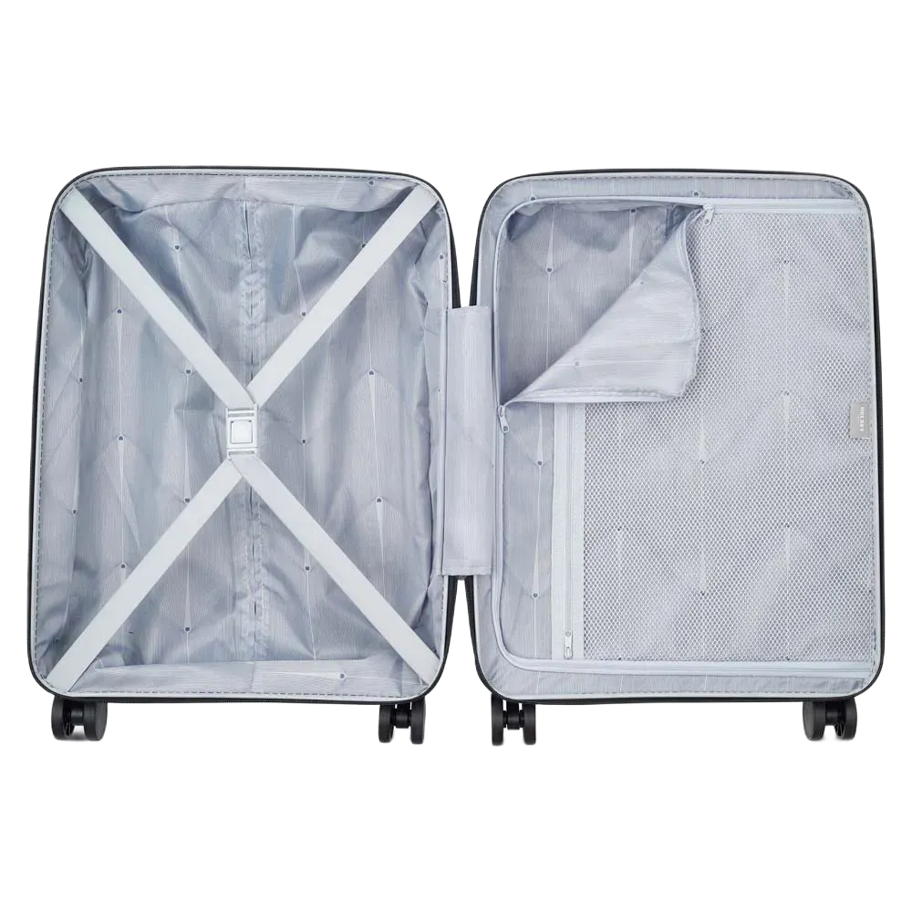 Delsey ordener kabinekuffert, blå, åben