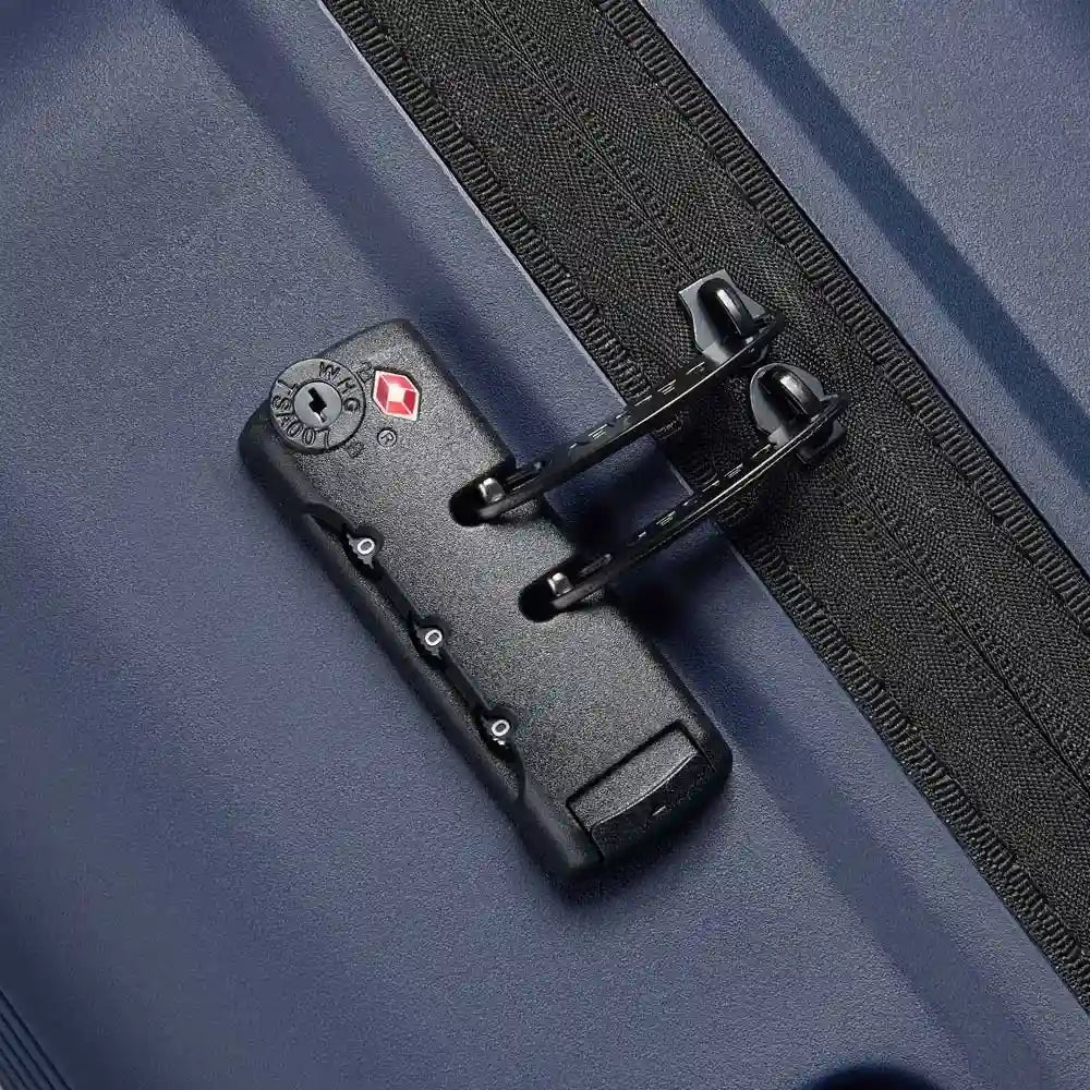 Delsey ordener kuffert, blå, lås