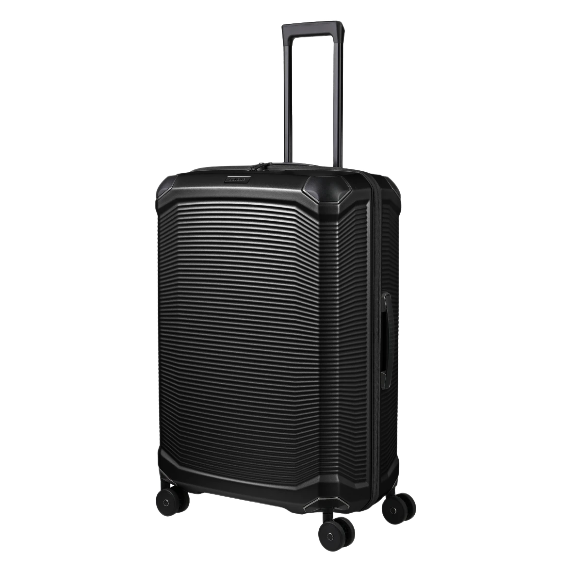 travelite millennium stor kuffert, sort, skråt forfra