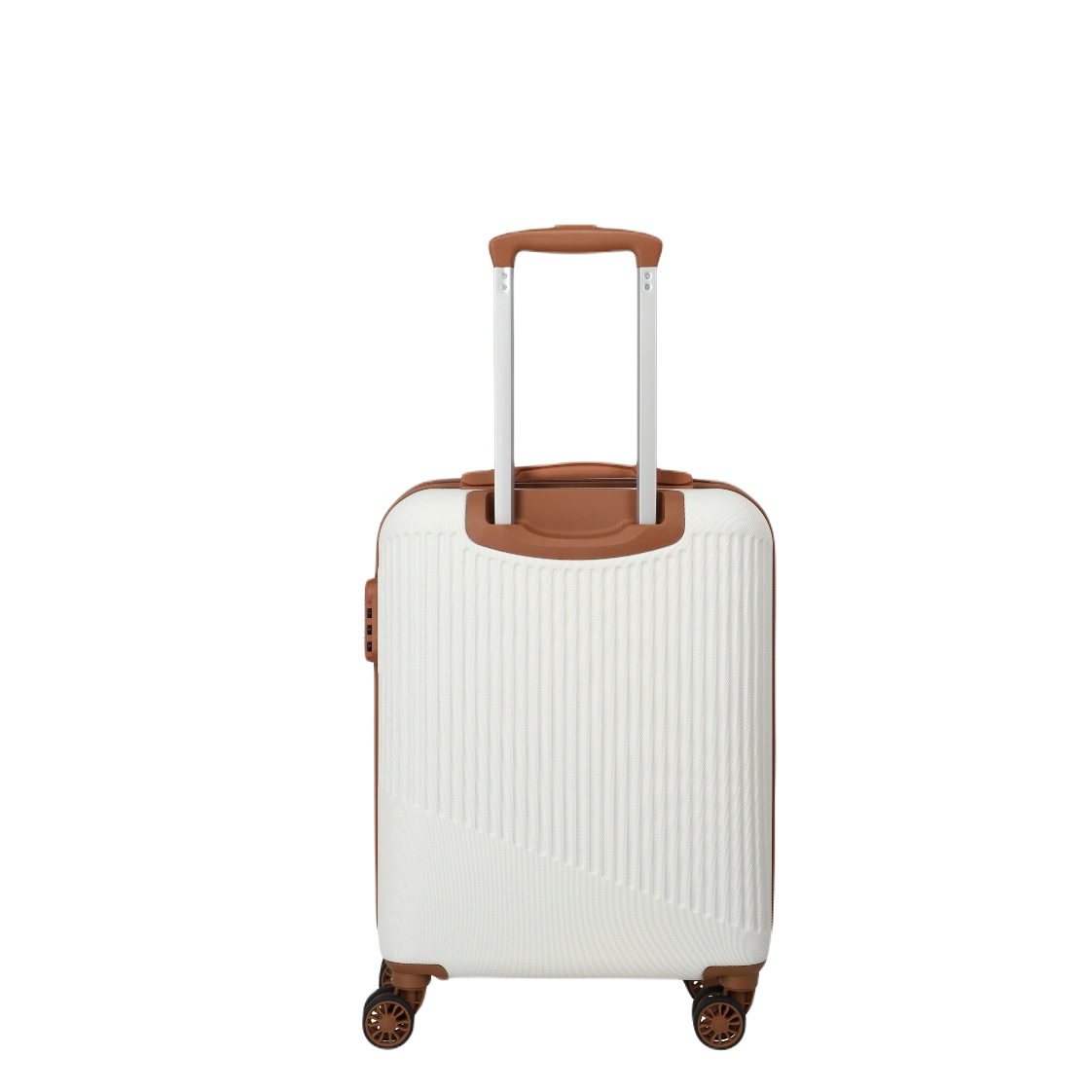 travelite Bali hvid kabinekuffert, bagfra