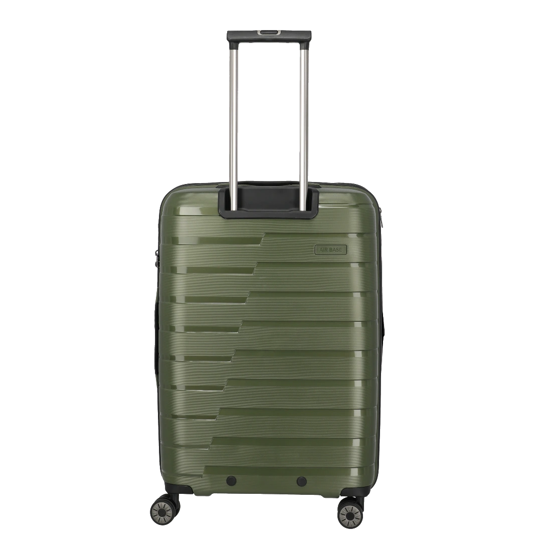 Travelite Air Base Olivengrøn kuffert Medium, bagfra