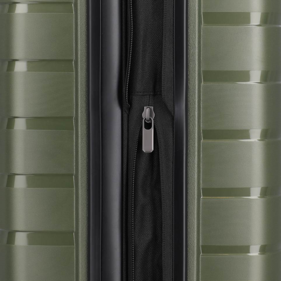 Travelite Air Base Olivengrøn kuffert Medium, lynlås