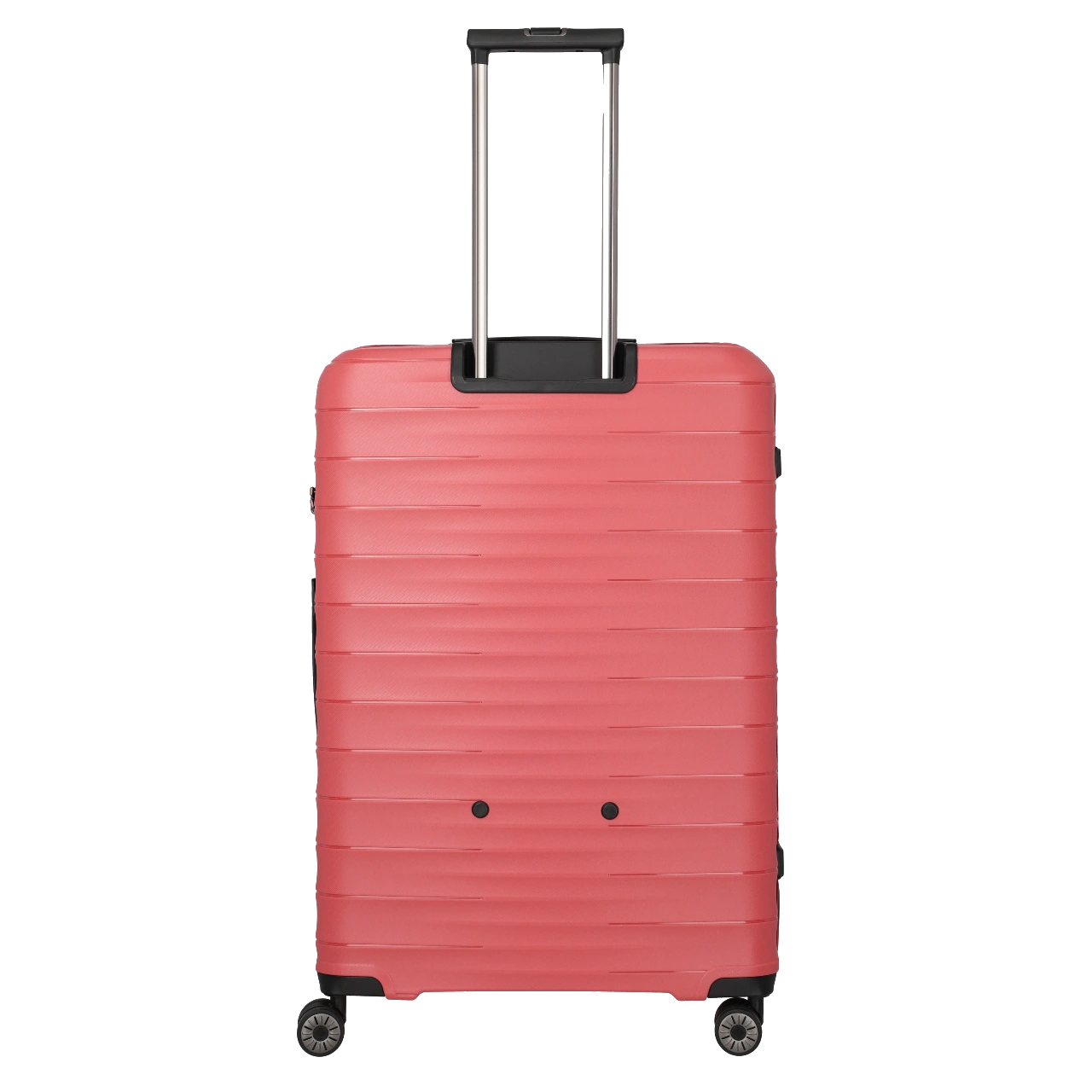 travelite Mooby stor rød kuffert, bagfra