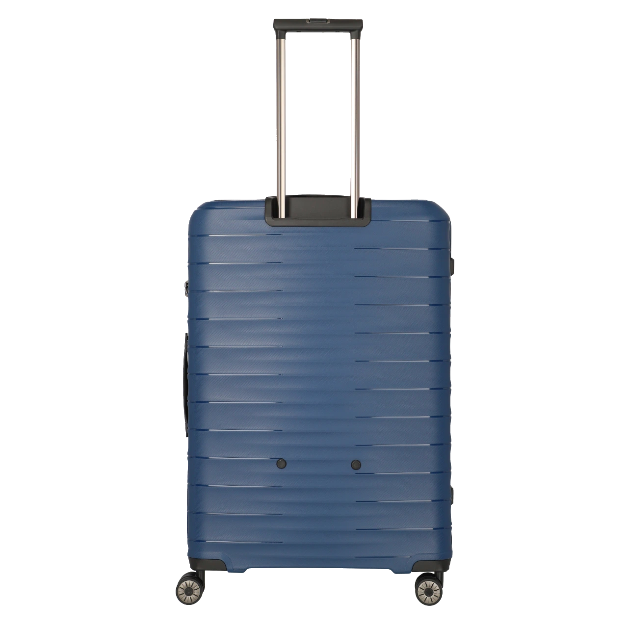 travelite mooby stor blå kuffert, bagfra