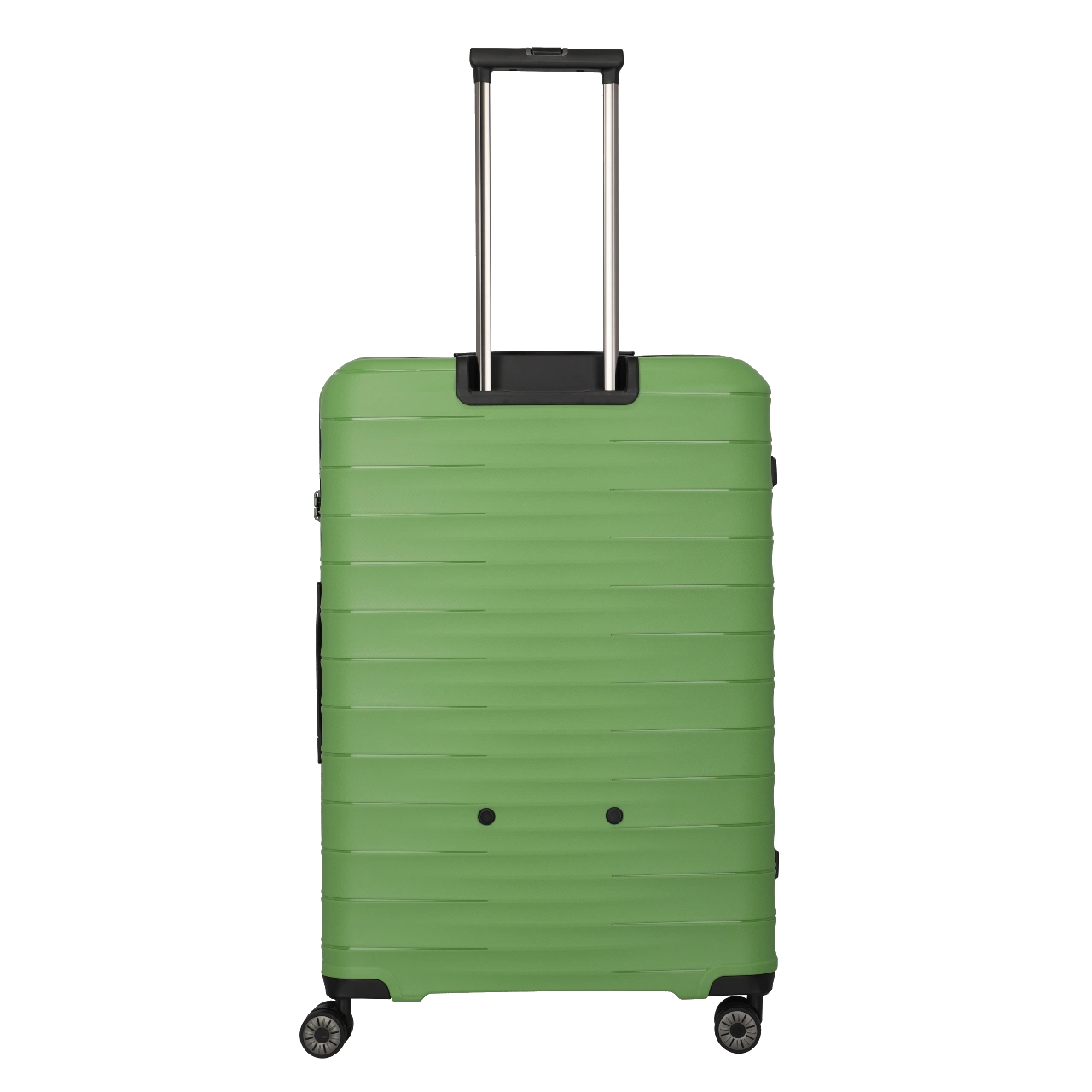 travelite Mooby stor grøn kuffert, bagfra