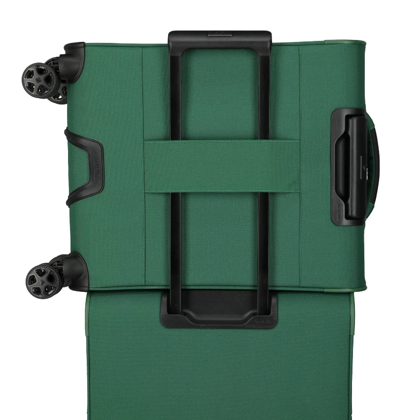 travelite skaii grøn kabinekuffert, med trolleysleeve