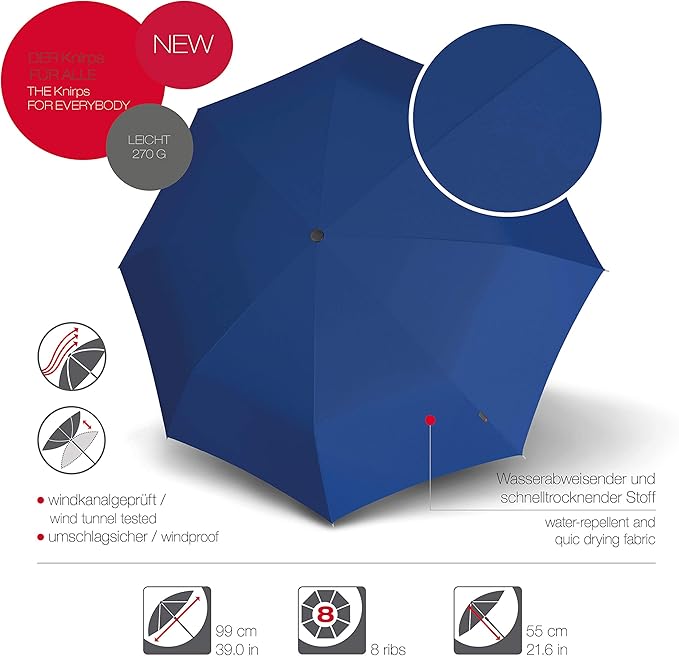 knirps paraply navy