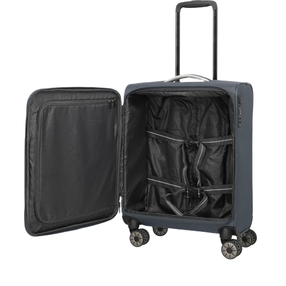 travelite multijet 4 cabin antracit, åben