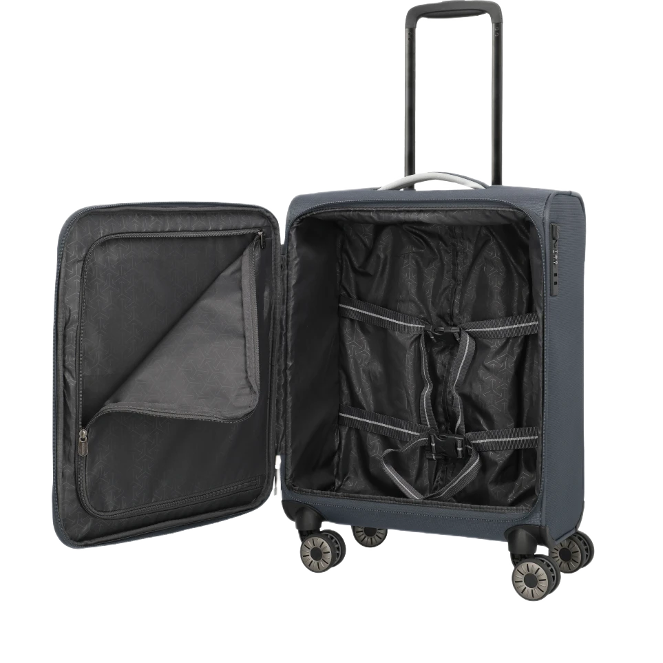 travelite multijet 4 cabin antracit, åben