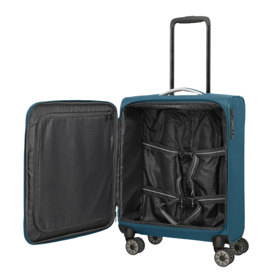 travelite jetpack multilight 4 cabin petrol, åben