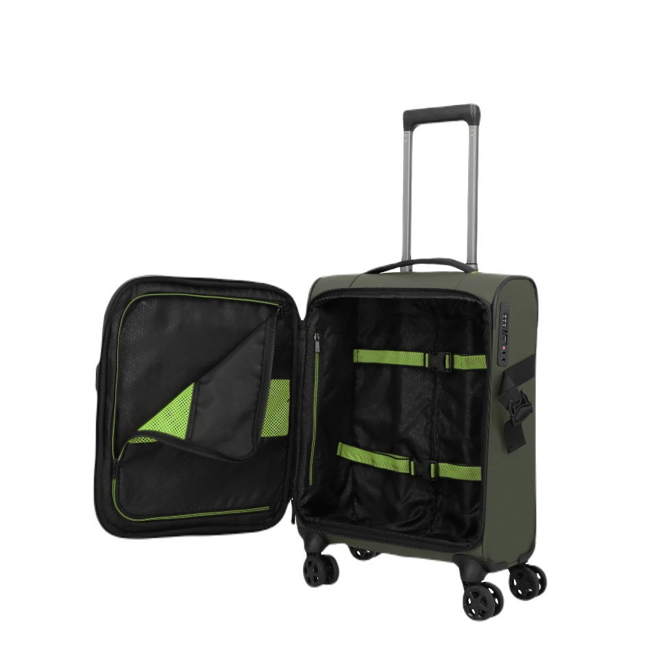 travelite briize kabinekuffert, khaki, åben