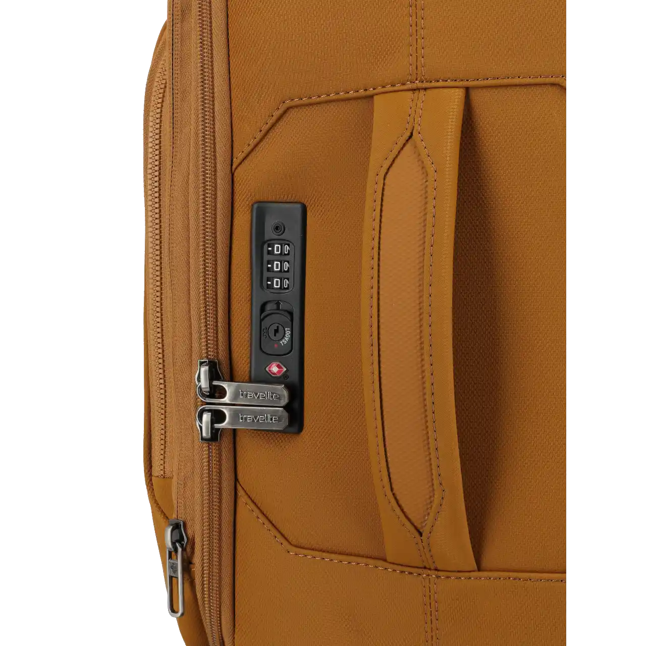travelite Priima Kabinekuffert, Curry, lås og håndtag
