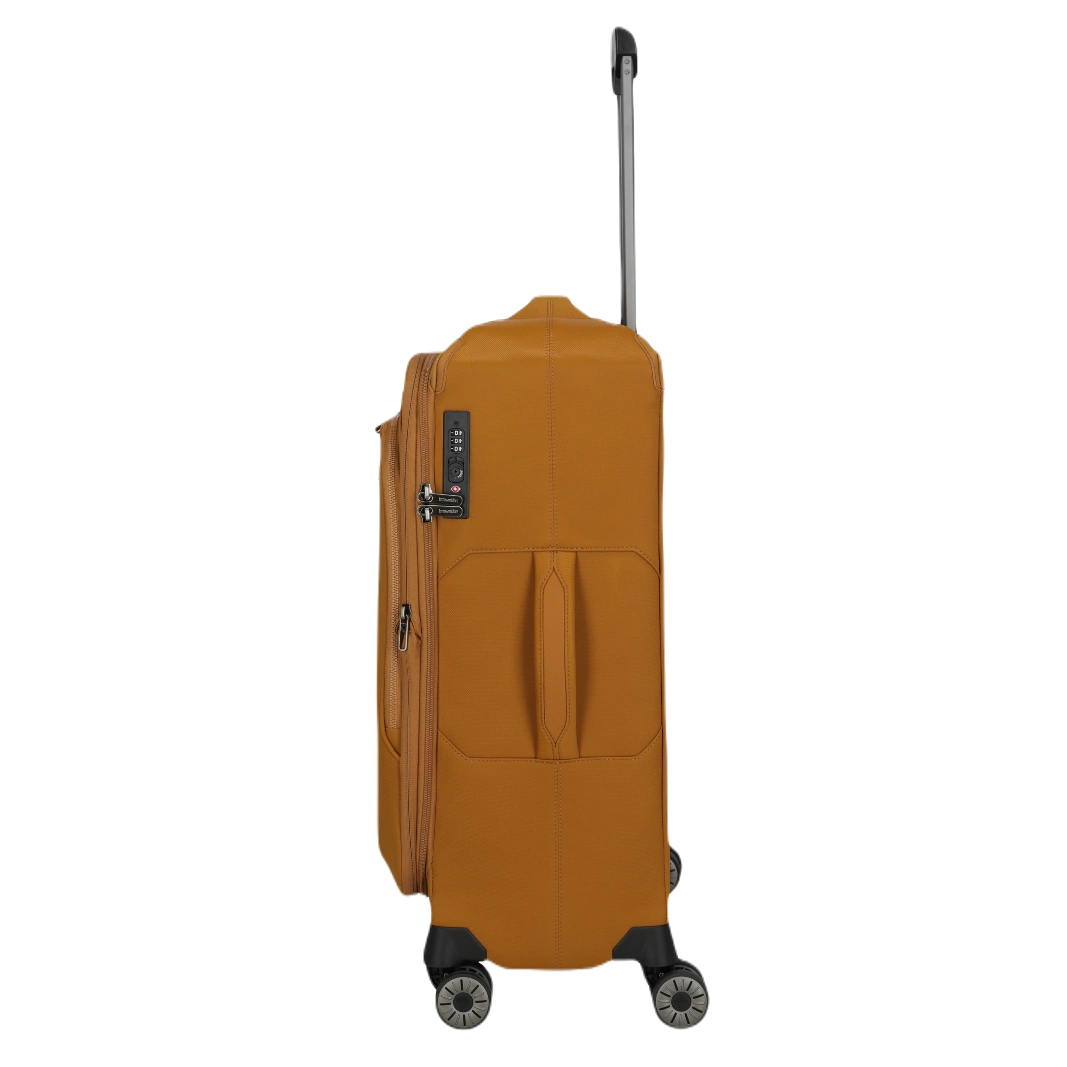 travelite Priima kuffert medium størrelse, curry, fra siden