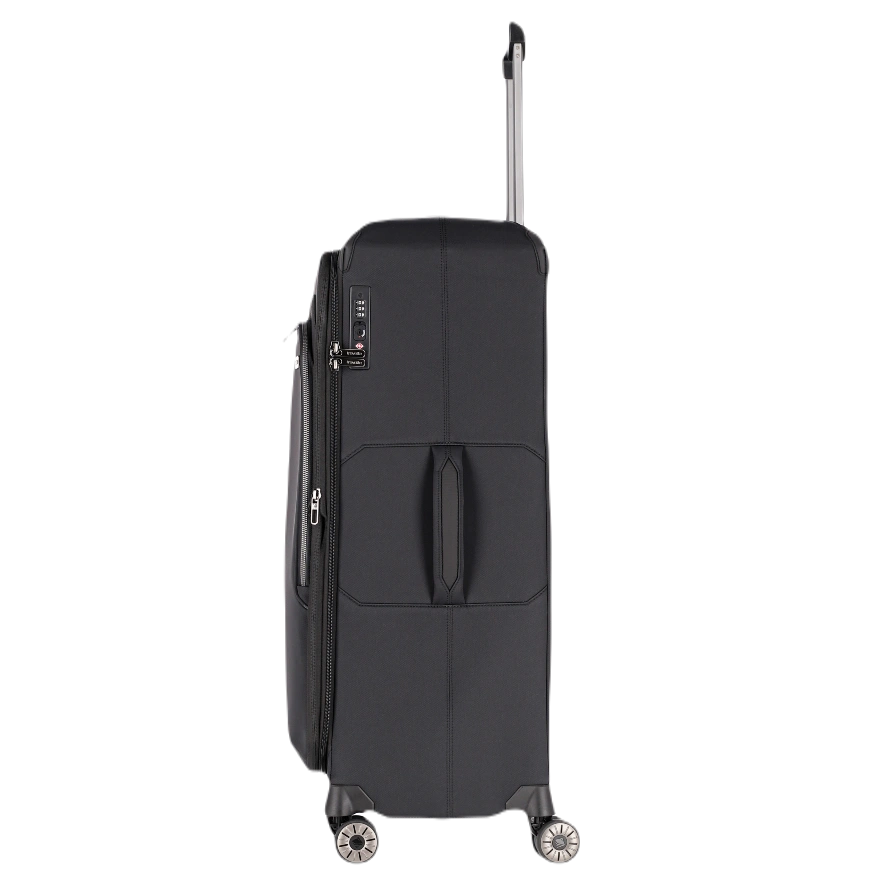 travelite Priima sort stor kuffert, fra siden