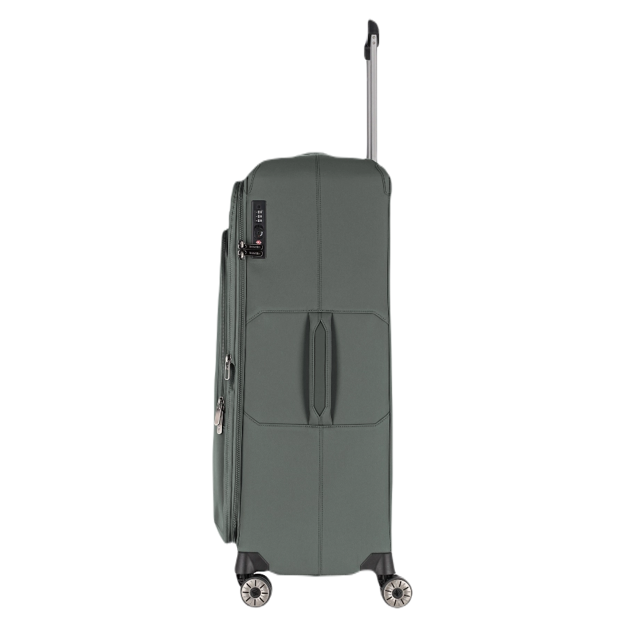 Travelite Priima Stor Kuffert, Olivengrøn, fra sden