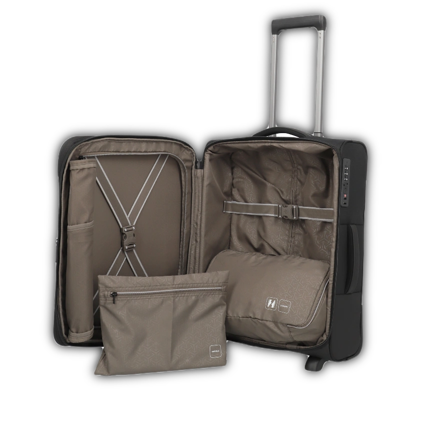 travelite croslite 2w trolley sort, åben