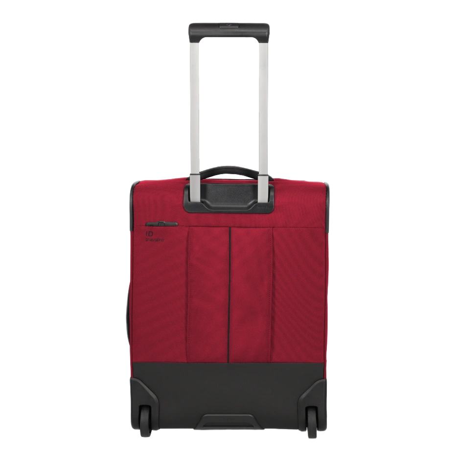 travelite Crosslite 2-hjulet rød kabinekuffert, bagfra