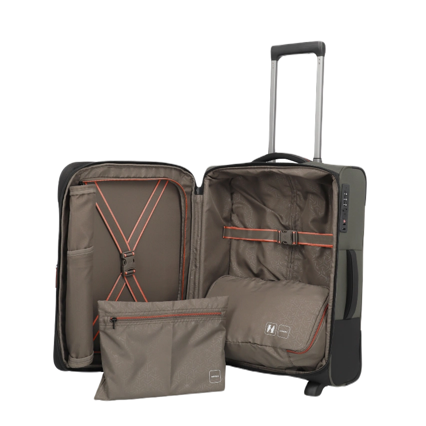 travelite crosslite 2W trolley, oliven, åben