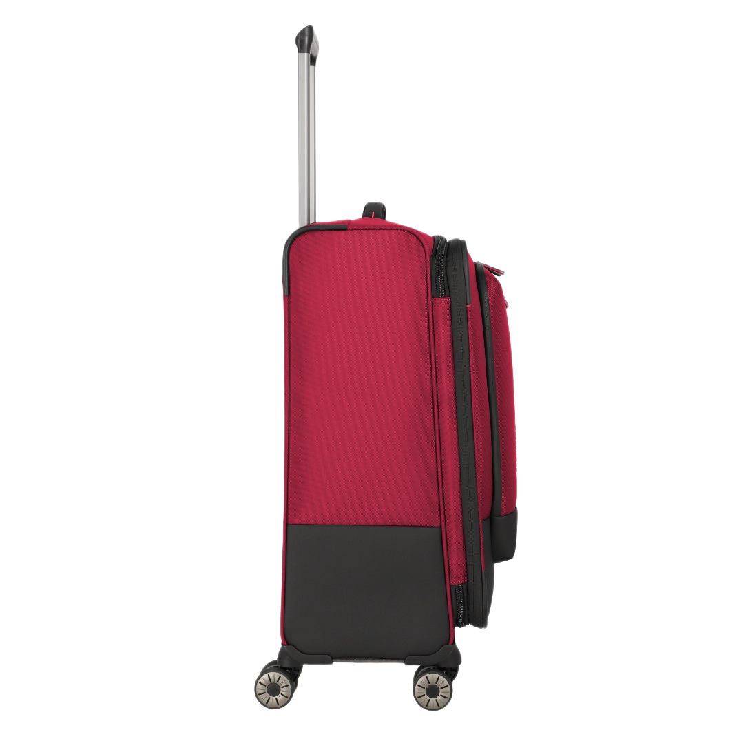 travelite Crosslite Medium kuffert, rød, fra siden