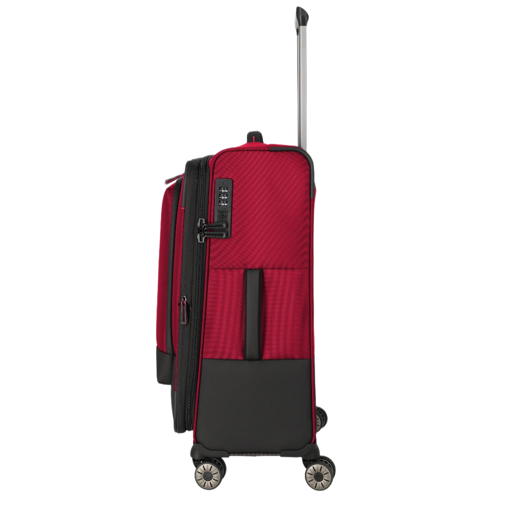 travelite Crosslite Medium kuffert, rød, fra siden