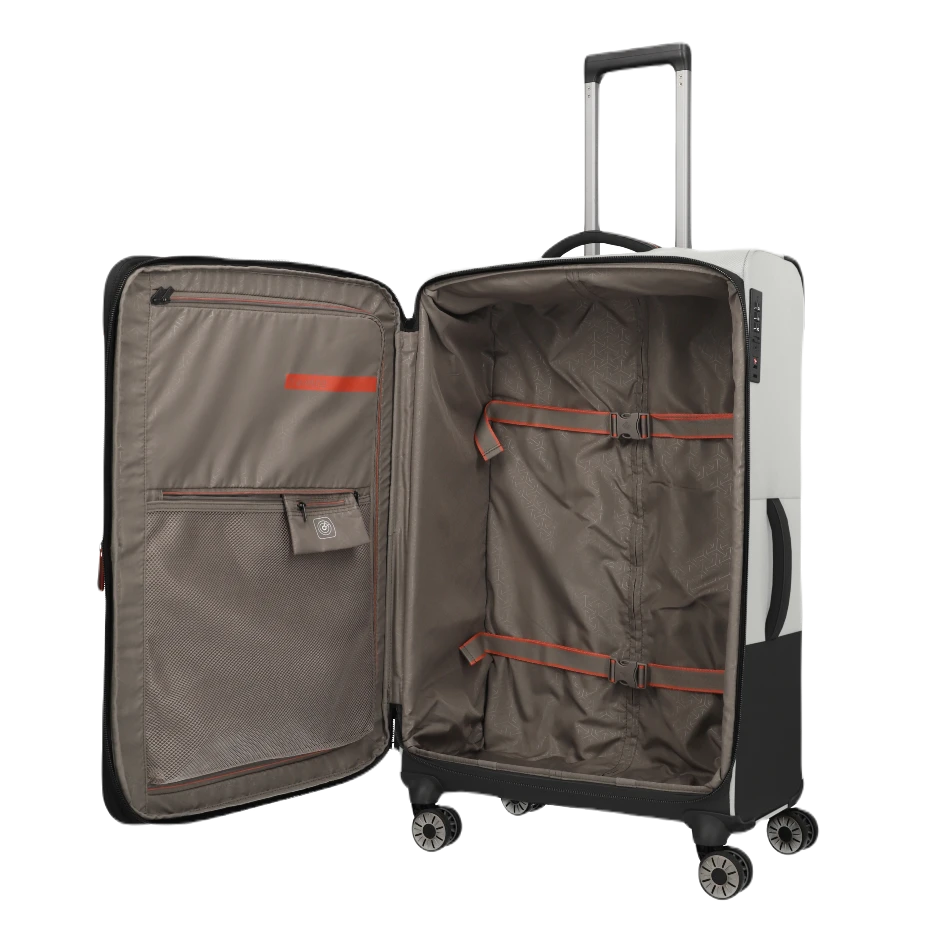 travelite crosslite stor kuffert, natur, åben