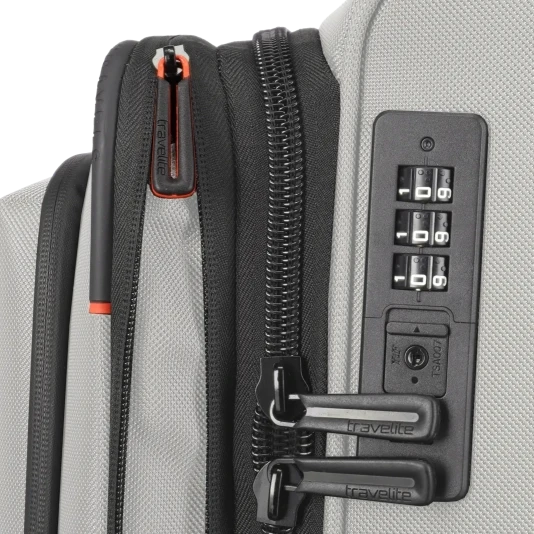 travelite crosslite stor kuffert, natur, kodelås