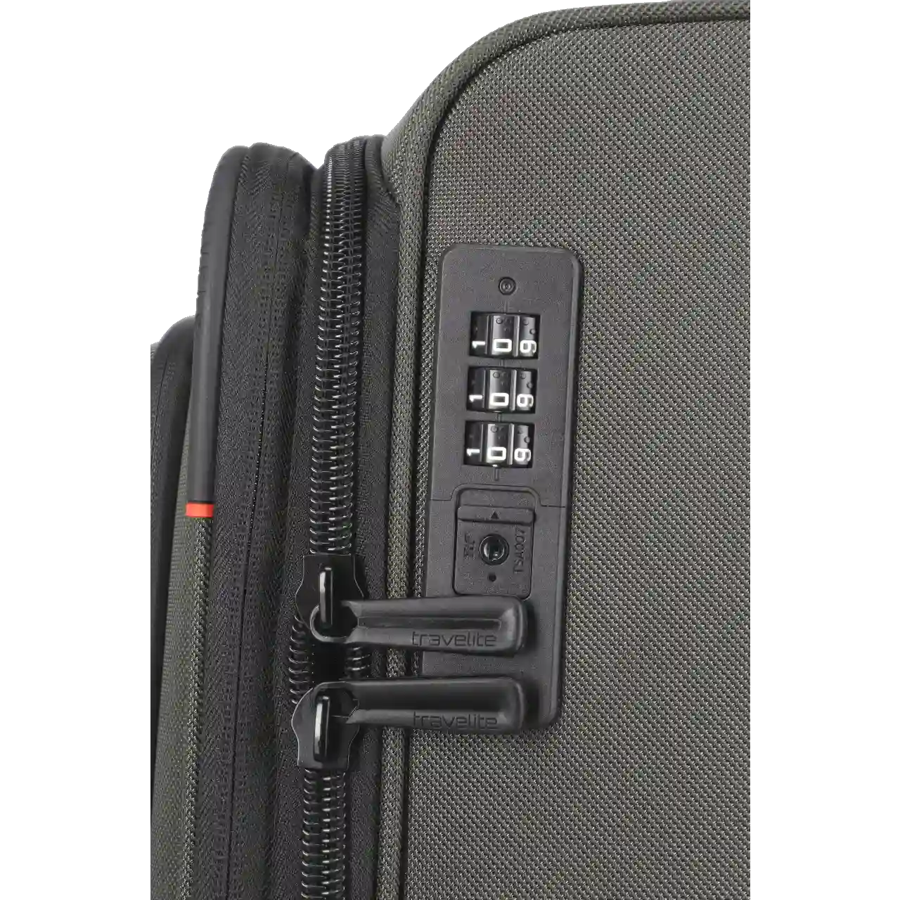 travelite crosslite stor kuffert olive, detalj