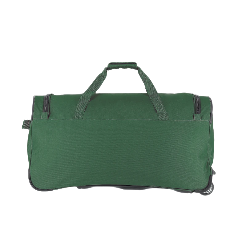 travelite Basics rejsetaske på hjul, 89 liter, grøn, bagfra