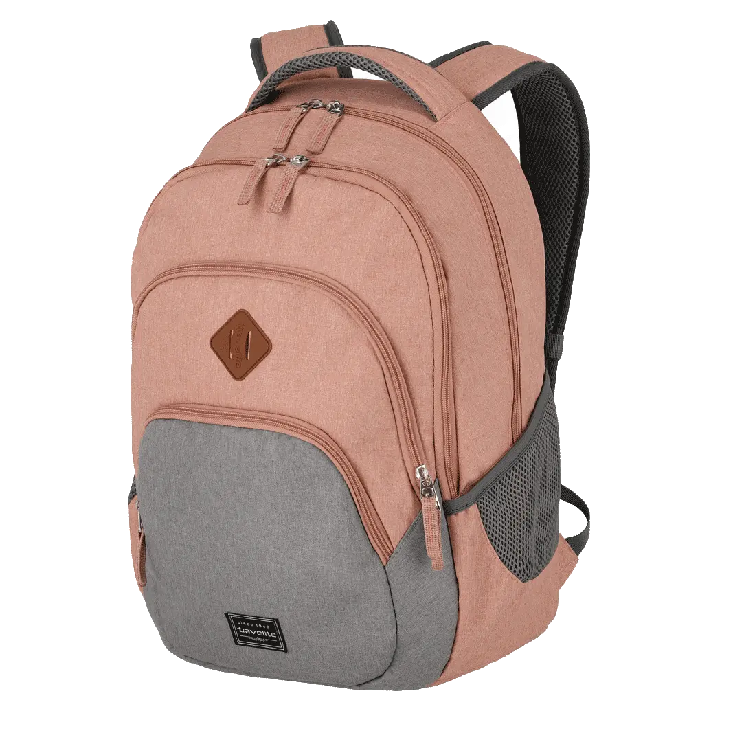 Travelite Basics Melange Rygsæk Lyserød/Grå il kvinder