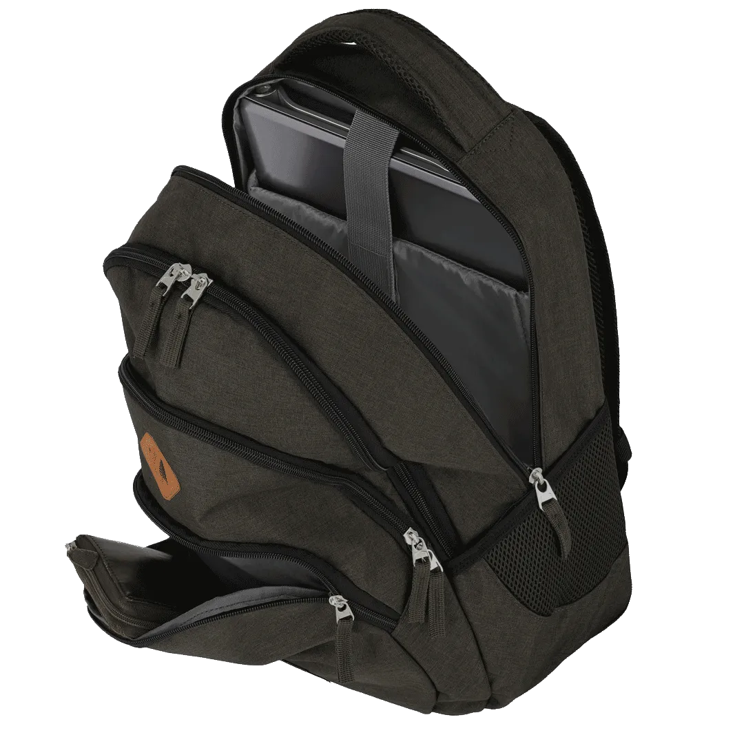 Travelite Basics Melange rygsæk, brun, åben