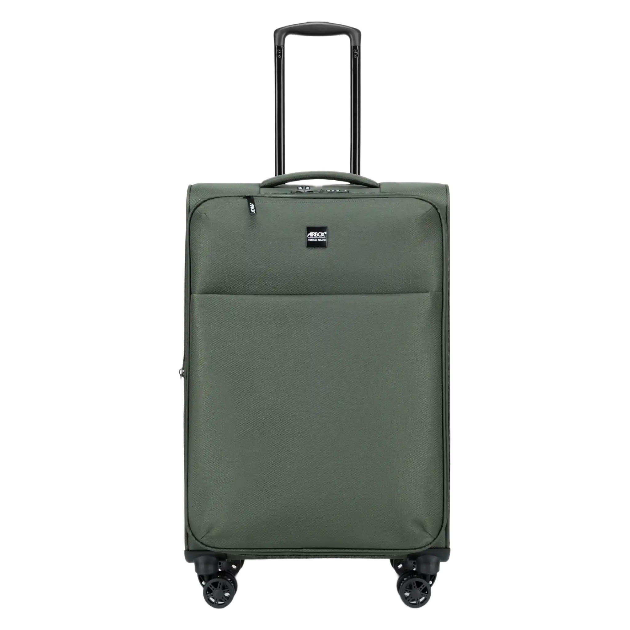 Airbox AS4 mellemstor 65 cm grøn kuffert, forfra