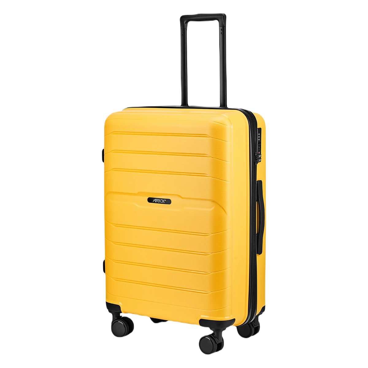 Airbox AZ13 kuffert medium gul, skråt forfra