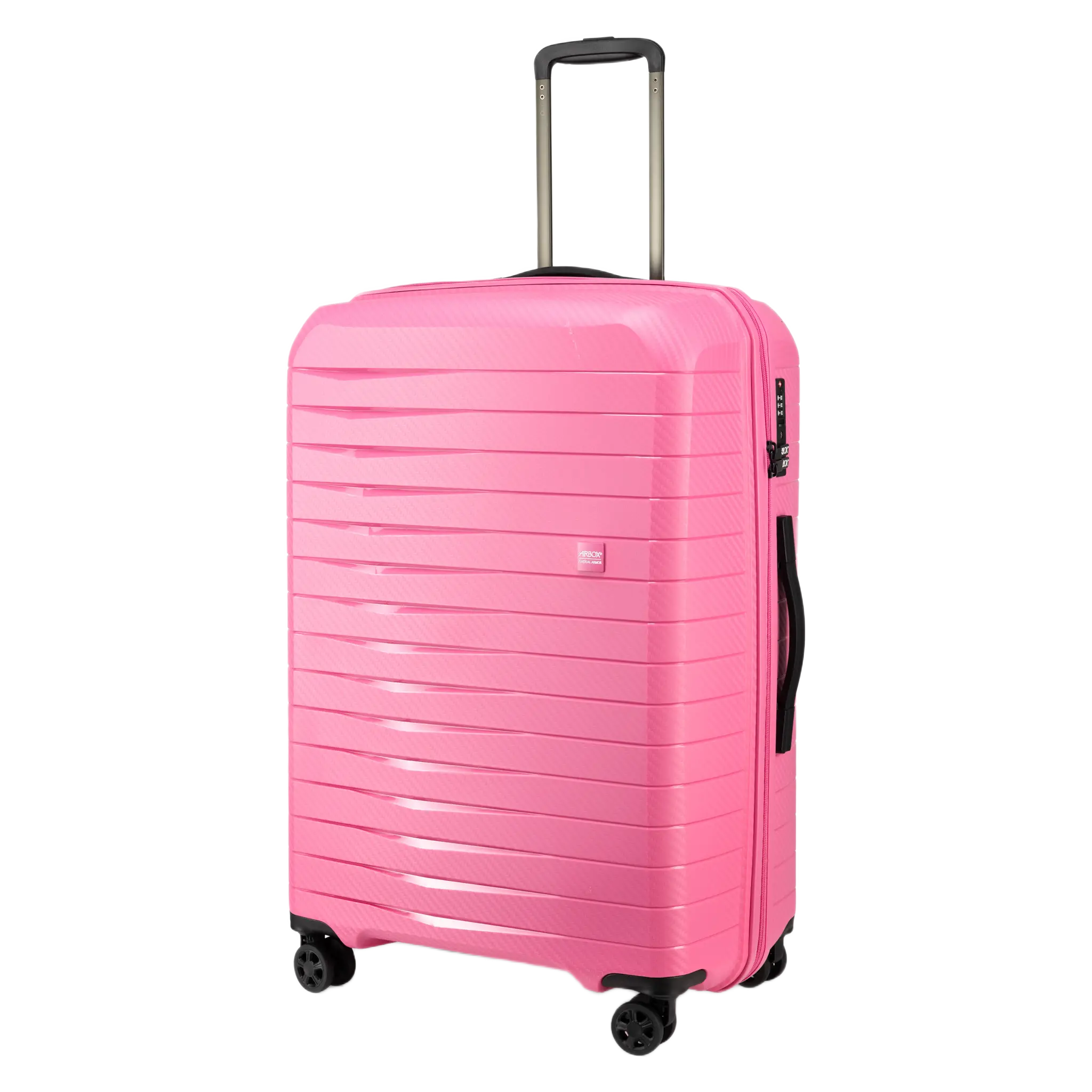 Airbox AZ18 stor pink kuffert, skråt forfra