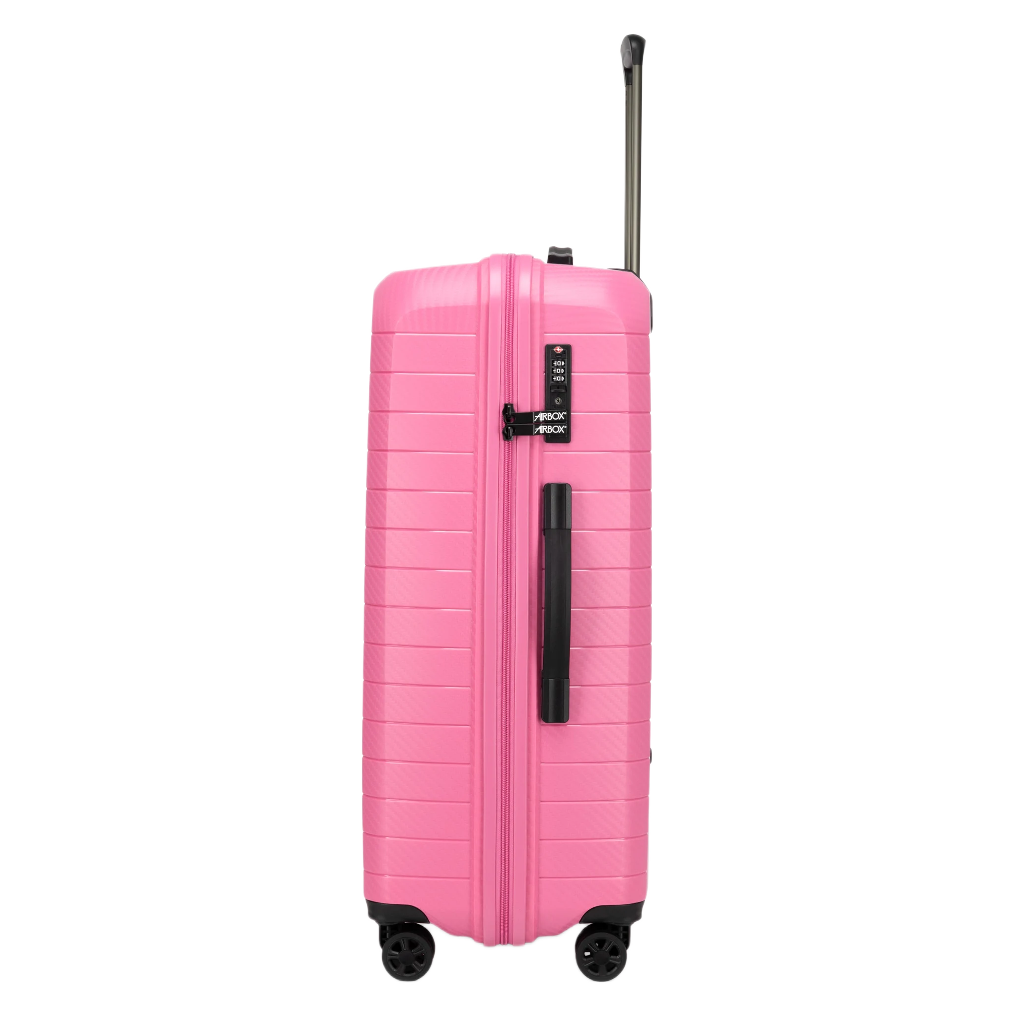 Airbox AZ18 stor pink kuffert, fra siden