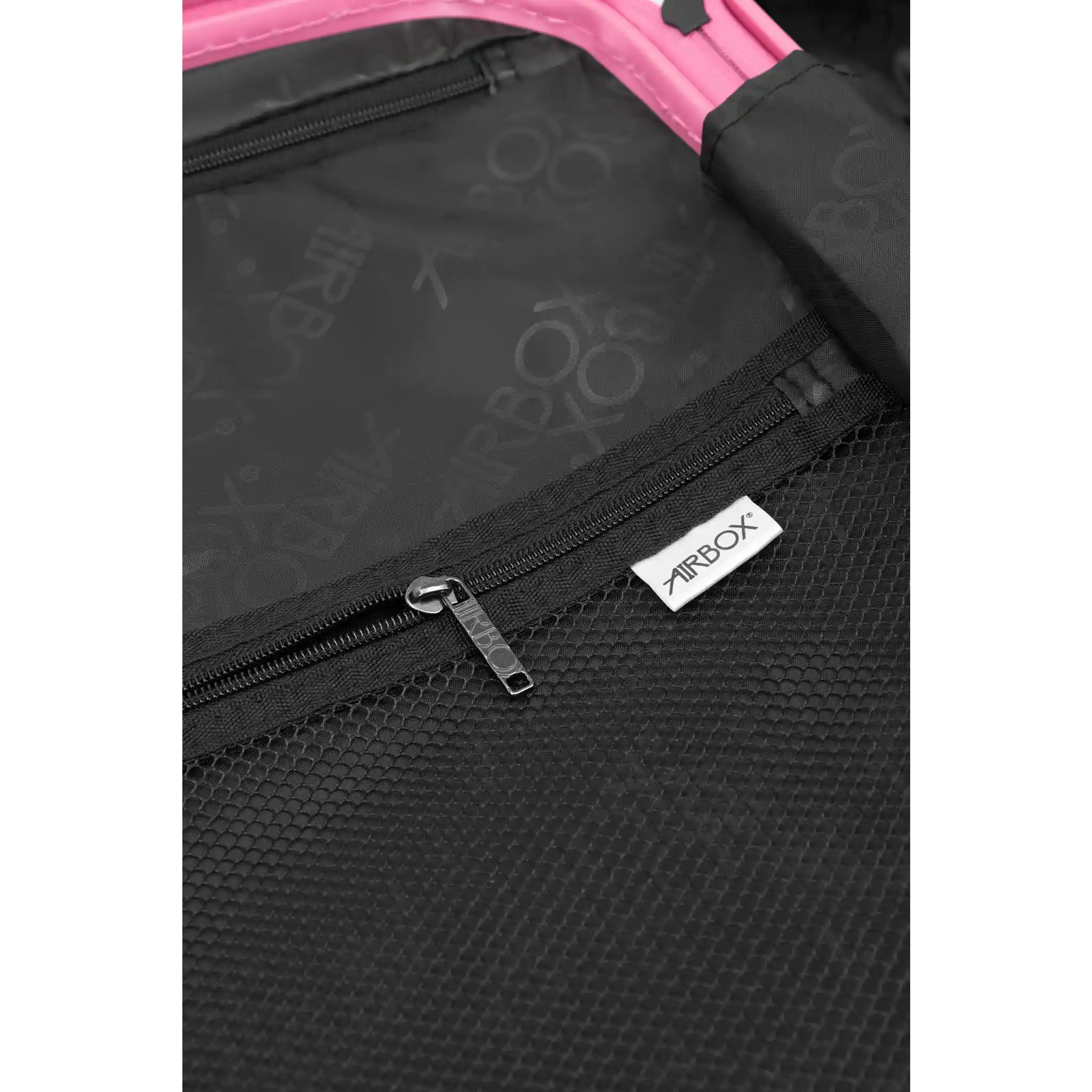 Airbox AZ18 stor pink kuffert, meshlomme