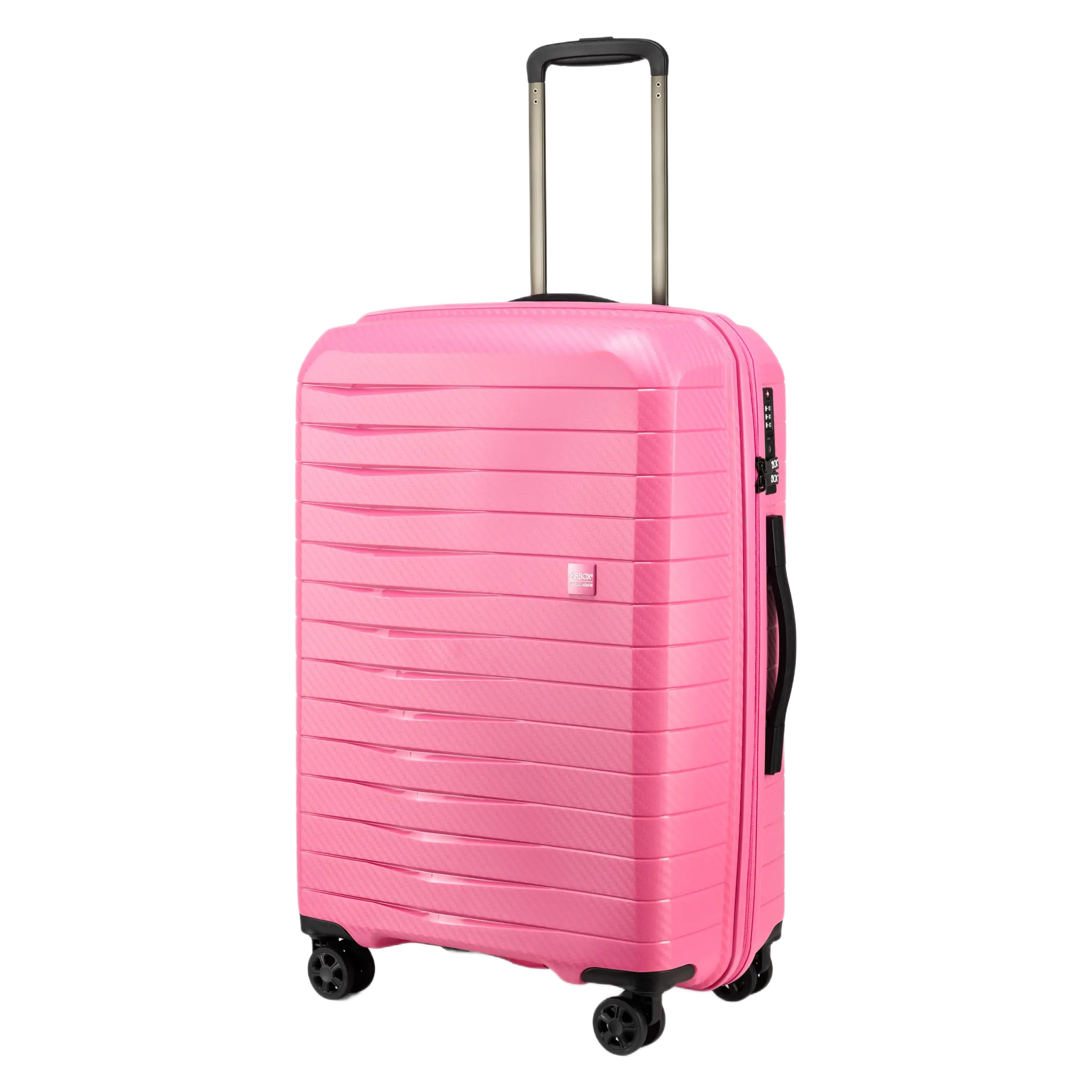 AirboxAZ18 Mellemstor Pink kuffert, skråt forfra