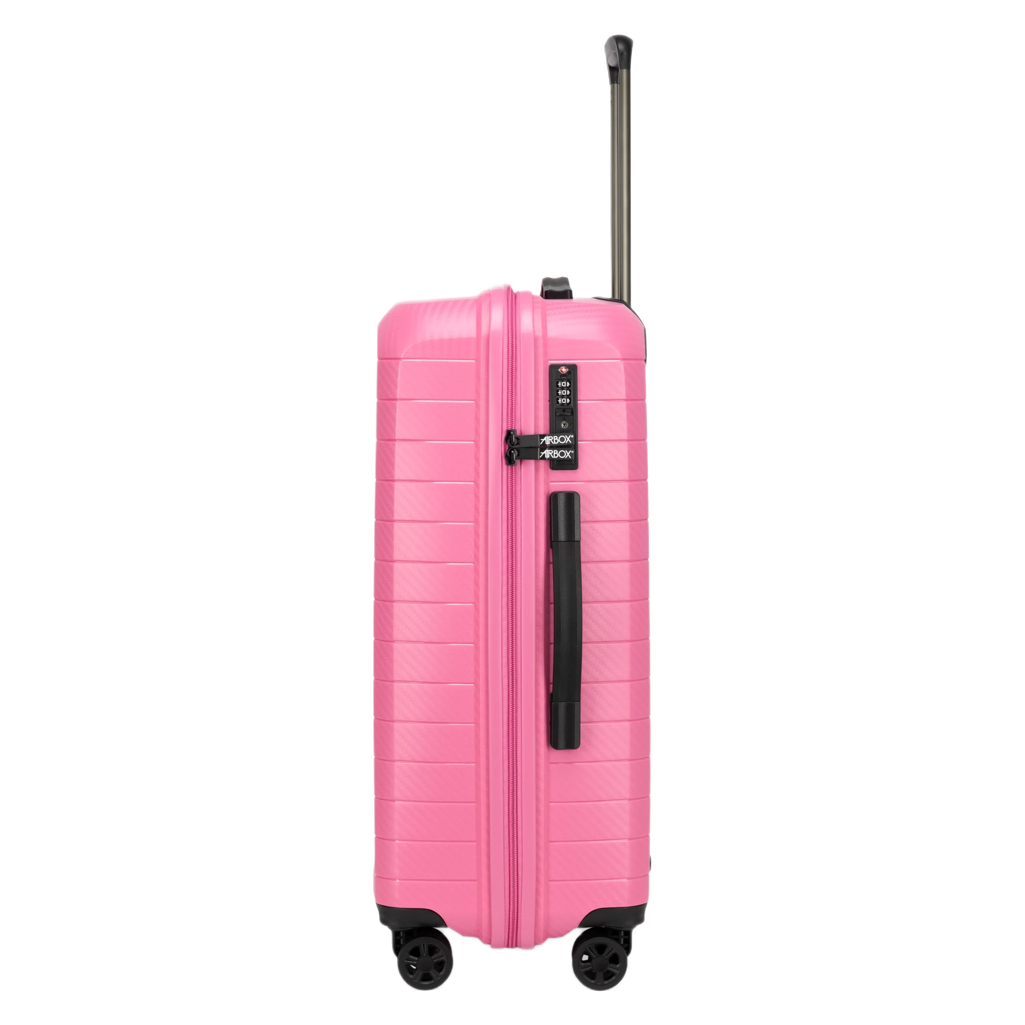 AirboxAZ18 Mellemstor Pink kuffert, fra siden