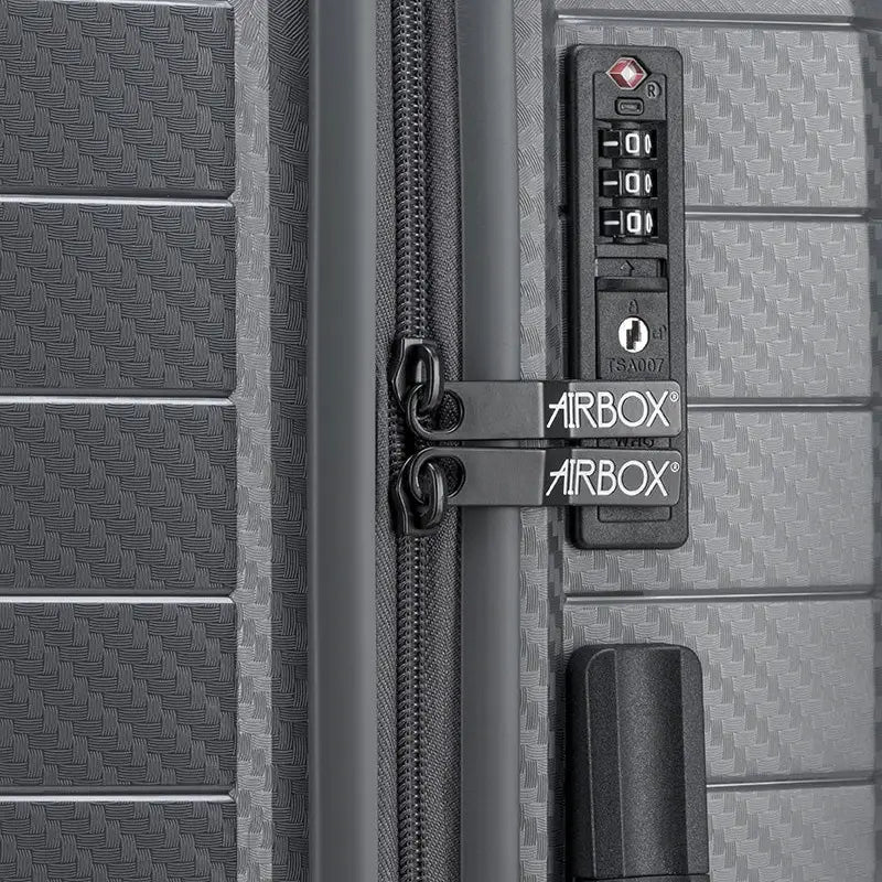 airbox az18 medium størrelse grå, lås
