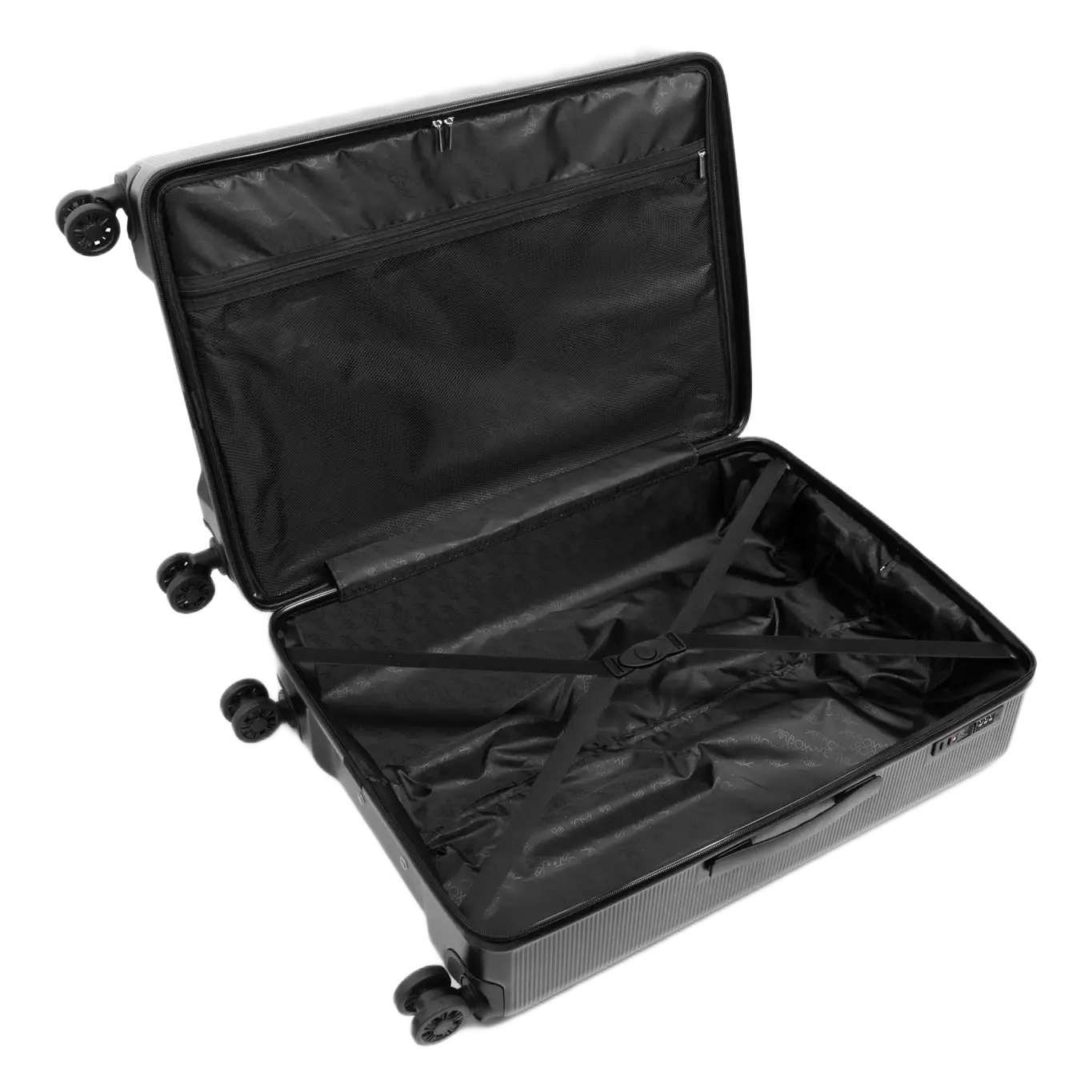 Airbox AZ26 Stor Sort Kuffer, åben