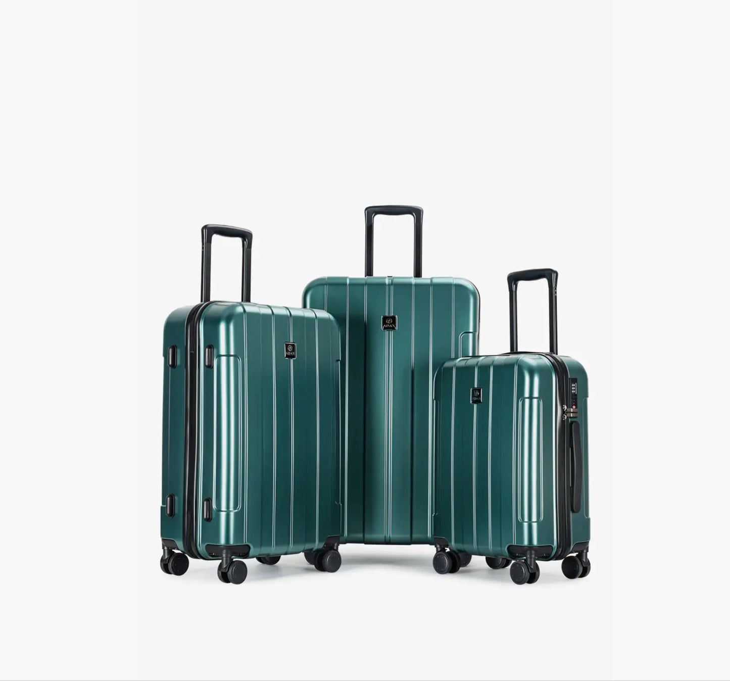 adax grønne kufferter alle 3 størrelser