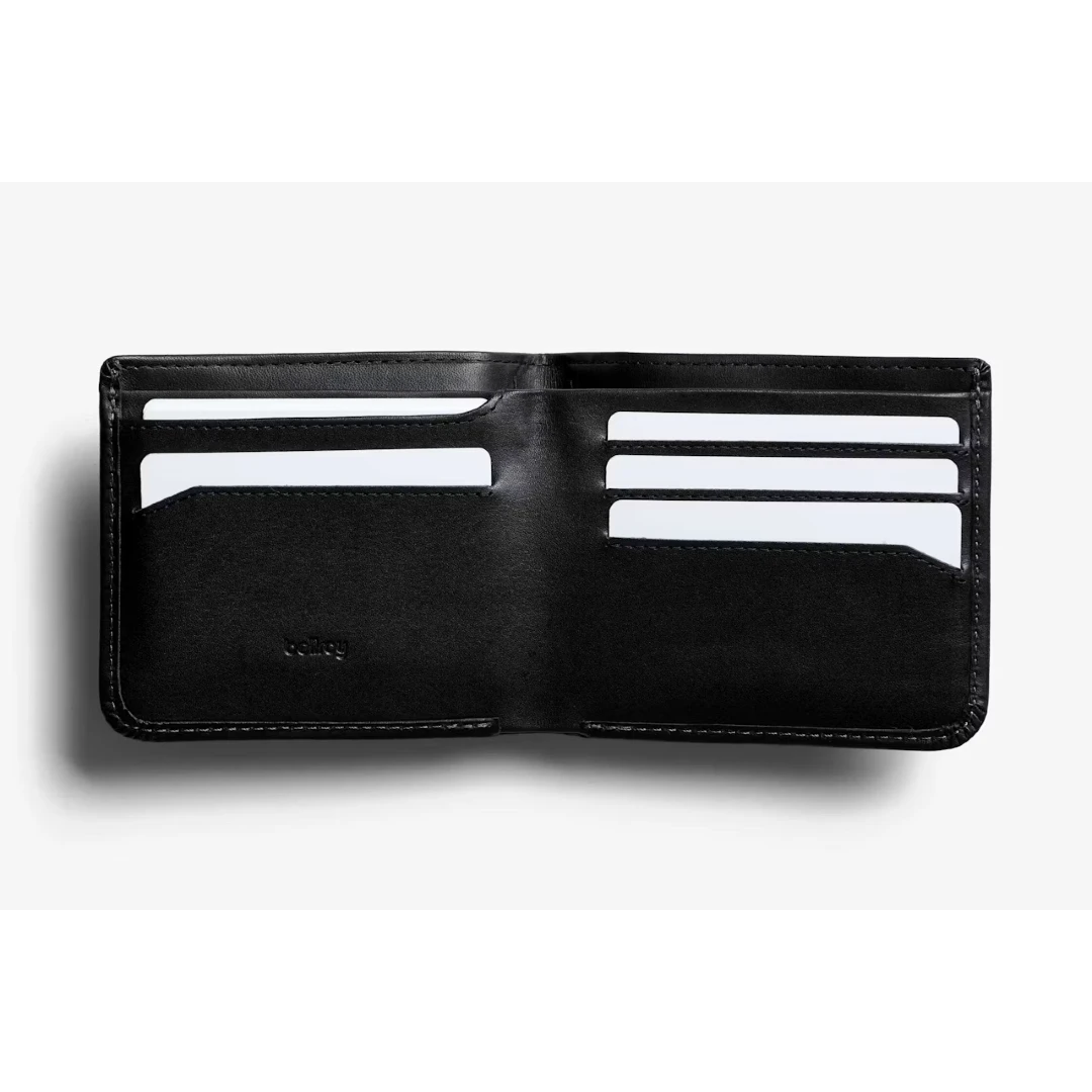 Bellroy Hide & Seek Pung Hi, Sort åben med kort