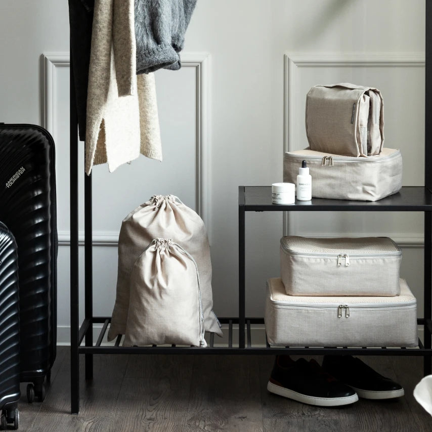 bigso box rejsesæt, beige