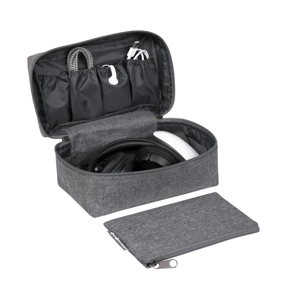 big so box travel organizer med diverse elektronik