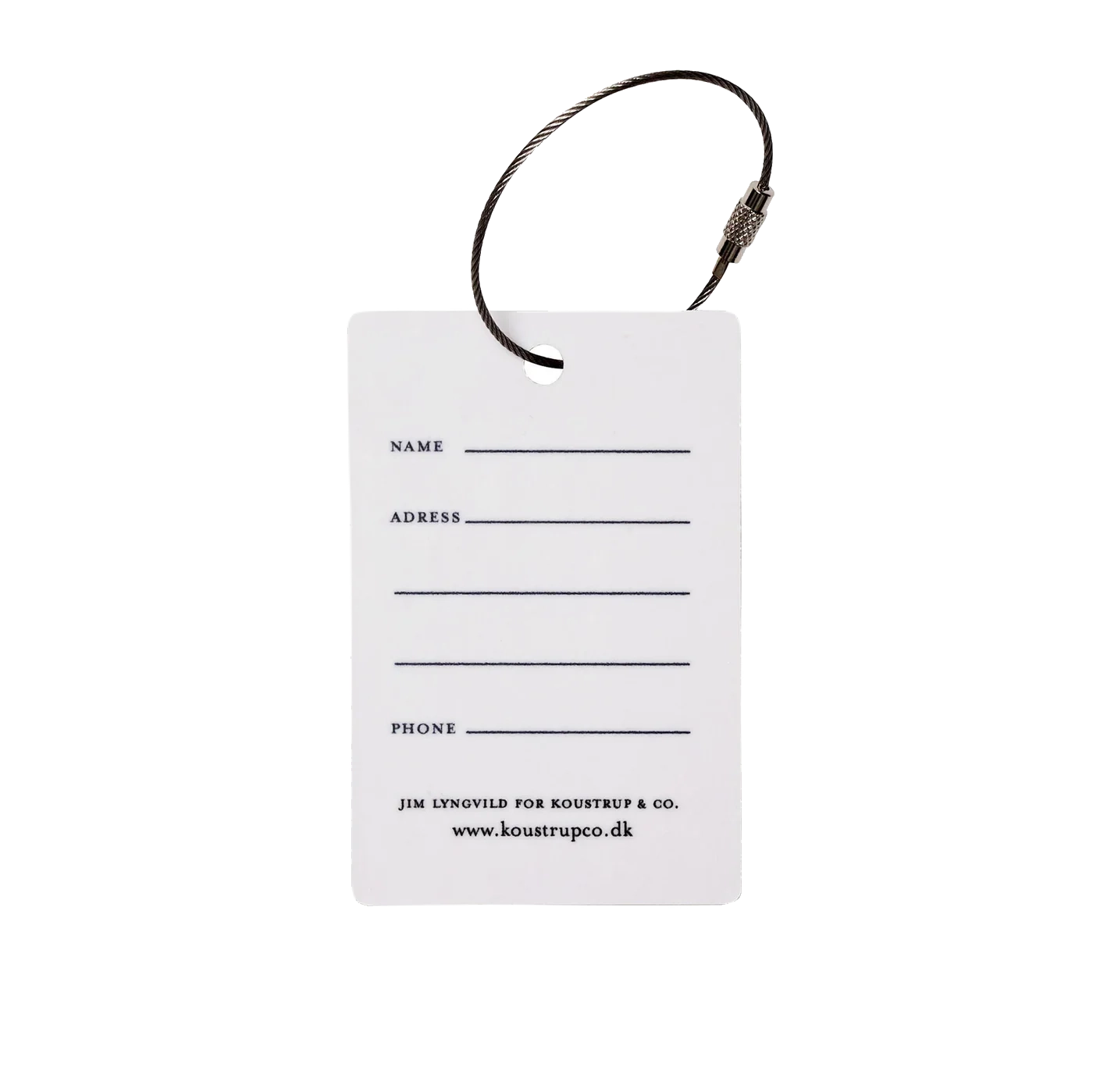 Koustrup kuffertmærke JL flower garden bagside anemone blå