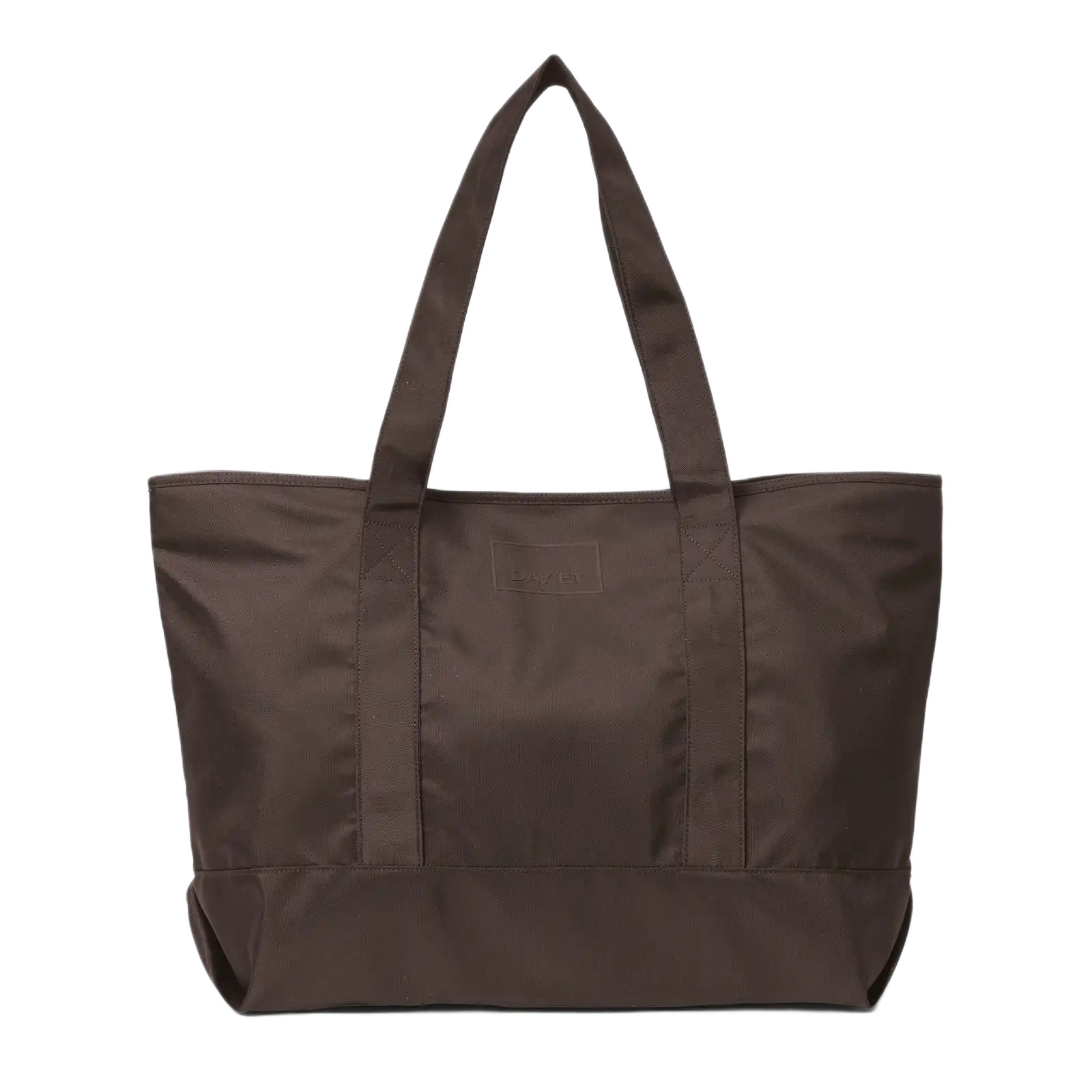 Large Mono Tote Taske -Dark Plum