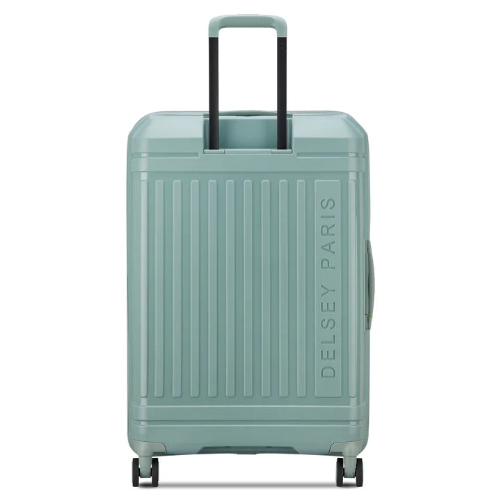 Delsey Lutece stor sage grøn kuffert, 76 cm, bagfra