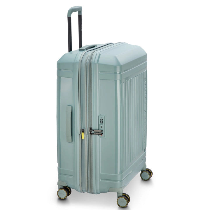 Delsey Lutece stor sage grøn kuffert, 76 cm, fra siden